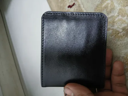 کیف پول مردانه مدل چرم طبیعی گاوی طرح دار