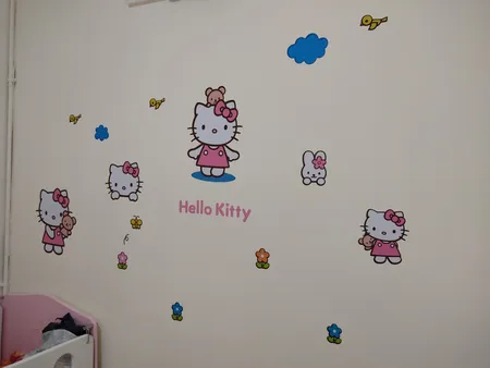 استیکر دیواری ژیوار طرح هلو کیتی