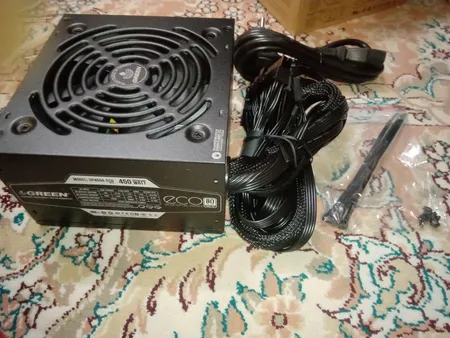 منبع تغذیه کامپیوتر گرین مدل GP450A-ECO Rev3.1