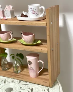 تجریه خرید شلف رومیزی مهتاک دکور مدل چوبی