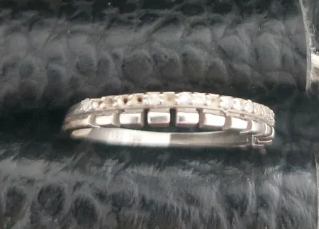 حلقه طلا 18 عیار زنانه طلای مستجابی  کد 6703 مجموعه 2 عددی