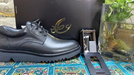 کفش روزمره مردانه چرم عطارد مدل SH05