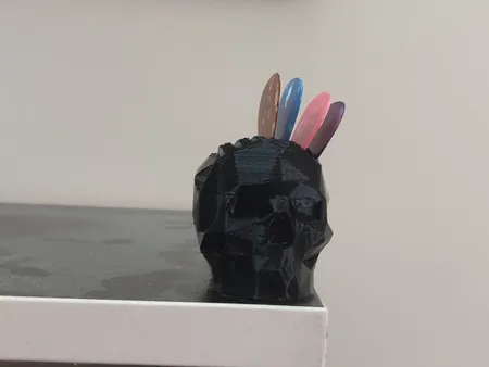 نگهدارنده پیک گیتار مدل Skull