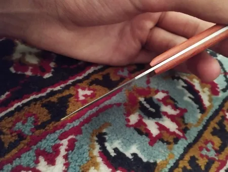 چاقوی سفری مدل کپوری چوبی به همراه کاور