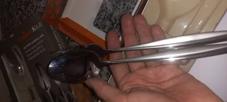 قاشق و چنگال غذا خوری مدل براق کد 3511  مجموعه 12 عددی