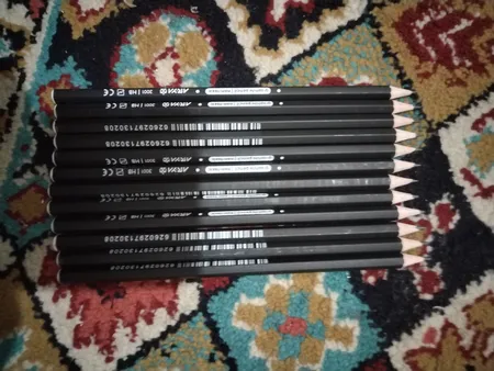 مداد مشکی آریا کد 3001 بسته 12 عددی