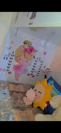 استیکر دیواری کودک راتیانا مدل happy girl کد 02