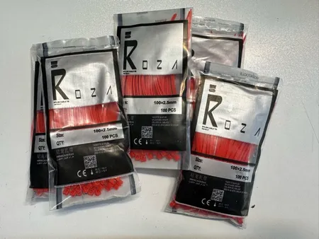 بست کمربندی پلاستیکی روزا کد RZ100 بسته 100عددی