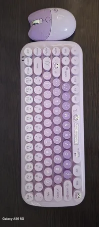 کیبورد و ماوس بی سیم مافی مدل candy fashion multicolor، سوییچ ممبران، Tenkeyless