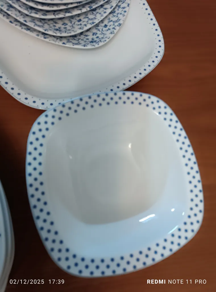 سرویس غذاخوری 27 پارچه 6 نفر چینی زرین ایران مدل کواترو ورنیکا درجه عالی