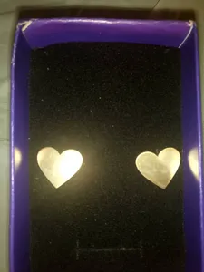 تجریه خرید گوشواره نقره طرح قلب مدل 1588