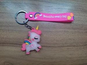 تجریه خرید جاکلیدی دخترانه مدل سیلیکونی یونیکورن بالدار کد540