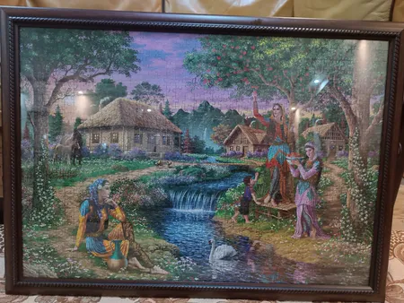 پازل 1000 تکه ایران طرح دهکده زیبا مدل AP-357