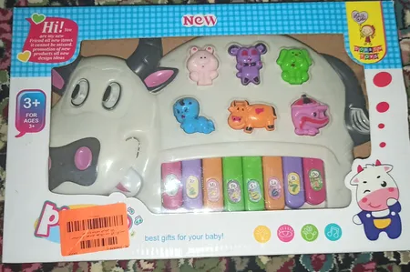 اسباب بازی آموزشی موزیکال مدل گاو