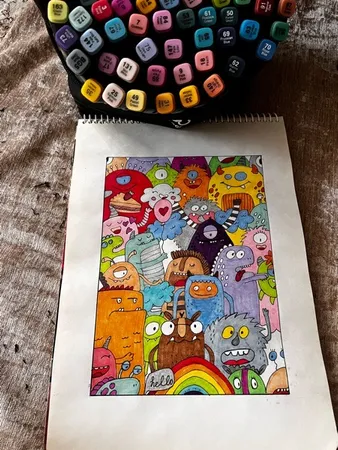 ماژیک راندو نیو تاچ مدل 080 بسته 80 عددی