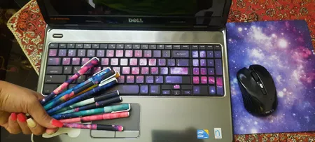 برچسب حروف فارسی کیبورد طرح کهکشان کد 22