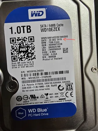 هارددیسک اینترنال وسترن دیجیتال مدل Blue WD10EZEX ظرفیت 1 ترابایت