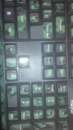 برچسب حروف فارسی کیبورد طرح ارتشی کد 101