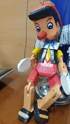 عروسک خیمه شب بازی طرح پینوکیو ارتفاع 27 سانتی متر