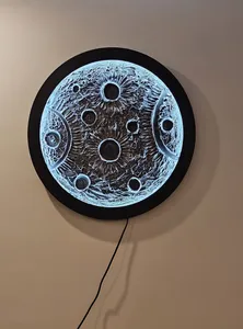 تجریه خرید تابلو نوری مدل ماه برجسته کد m10056