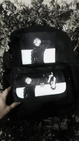 کوله پشتی مدل انیمه جوجوتسو کایسن کد 65423 به همراه جامدادی