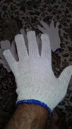 دستکش ایمنی ماندگار مدل ویسکوز 1 جفتی