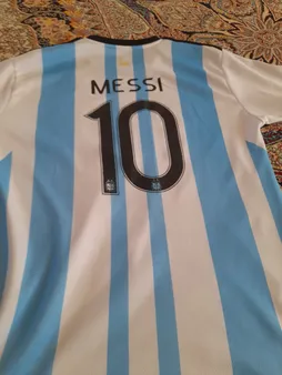 ست پنج تکه لباس ورزشی پسرانه طرح تیم ملی آرژانتین مدل مسی 2023