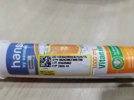 قرص جوشان ویتامین ث با طعم پرتقال  هلث اید - 1000 میلی گرم بسته 20 عددی