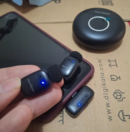 ست میکروفن بی سیم انکر مدل soundcore R20i با درگاه اتصال تایپ سی