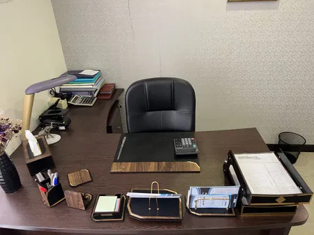 ست لوازم اداری رومیزی مدل آونگ دکو A707 مجموعه 10 عددی