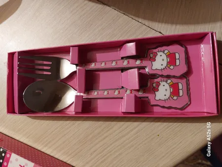 قاشق و چنگال کودک طرح کیتی