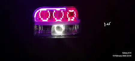 چراغ خطر عقب بهساز نور مدل km20 مناسب برای پراید 131 بسته 2 عددی