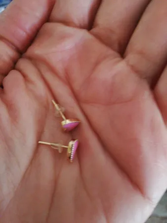 گوشواره میخی طلا 18 عیار زنانه بان گالری مدل قلب آیکو