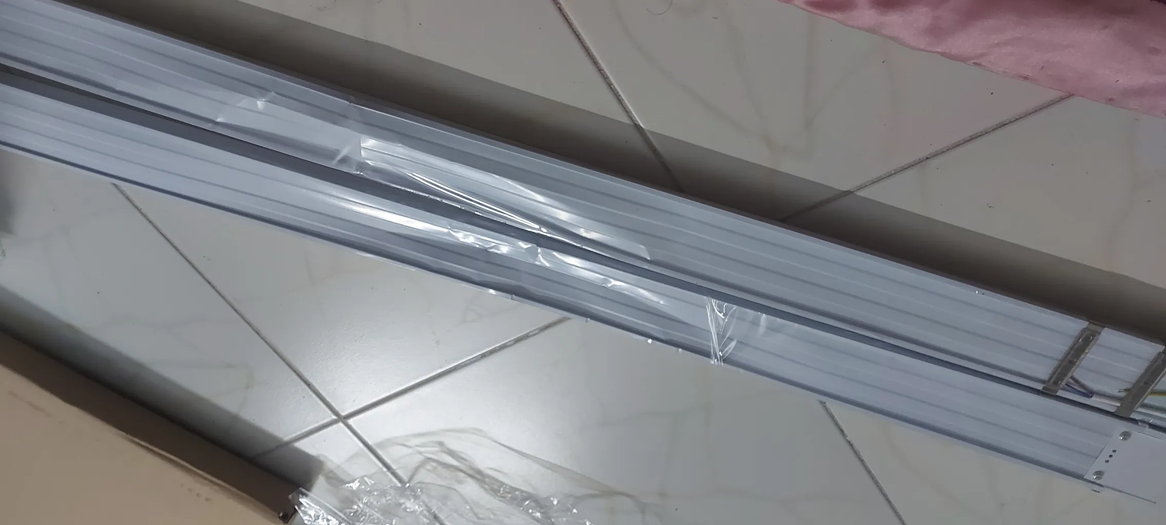 مهتابی ال ای دی 80 وات ای ام ان مدل براکت کد m-pd120a بسته 2 عددی