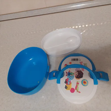 ظرف غذا 4 تکه کودک آریا مدل کد 6022 طرح سنجاب