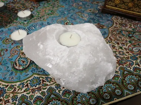 جا شمعی سنگ نمک مدل MT402