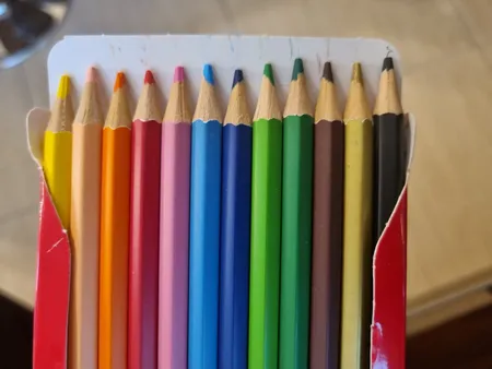 مداد رنگی 12 رنگ فکتیس با جعبه مقوایی