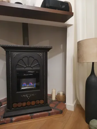 بخاری ایمن گاز مشهد مدل شادلین طرح کلبه ای