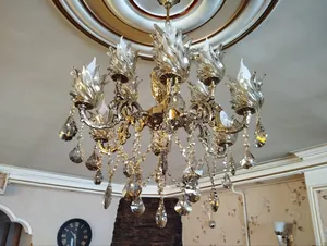 تجریه خرید لوستر دوازده شعله چشمه نور کد CA2824/6+6BO