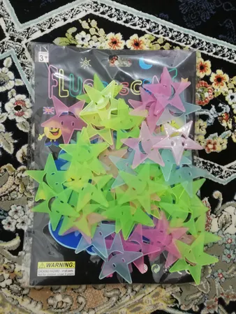 استیکر کودک طرح ستاره شب تاب کد 4CS بسته 60 عددی