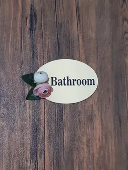 آویز درب سرویس بهداشتی مدل Pink مجموعه 2 عددی