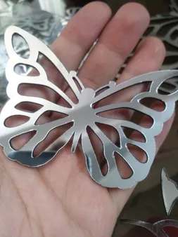 آینه طرح پروانه آرام