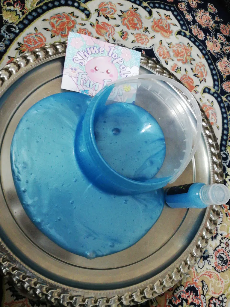 ژل بازی واتر اسلایم تپلی مدلBWS600 به همراه محلول جادویی