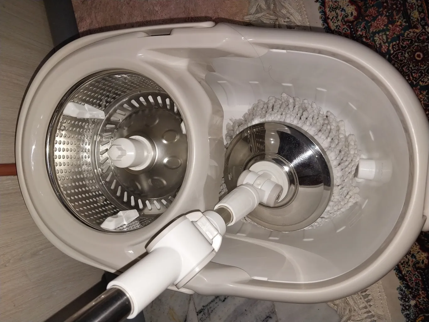 ست سطل و زمین شوی لیمون مدل چرخ دار کد YP-2021