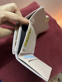 کیف پول زنانه پرتیزس طرح برگ کد 2020009