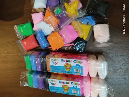 خمیر مجسمه سازی مدل Claysoft بسته 12 عددی