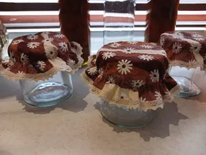 تجریه خرید سر بطری و شیشه آشپزخانه 6 پارچه منسوجات خسروشاهی برتر طرح امواج کد SSH12