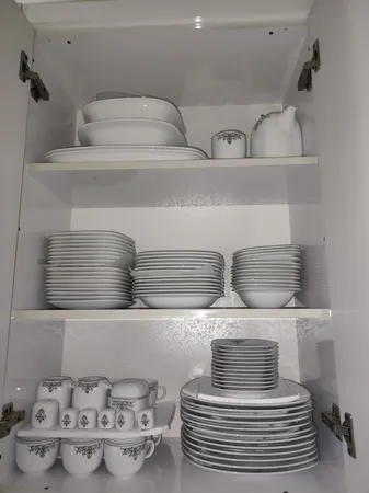 سرویس غذاخوری 98 پارچه چینی زرین ایران سری کواترو مدل مونت کارلو درجه یک