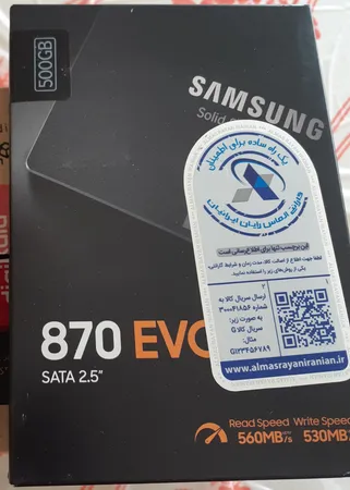 اس اس دی اینترنال SATA III سامسونگ مدل EVO 870 ظرفیت 500 گیگابایت