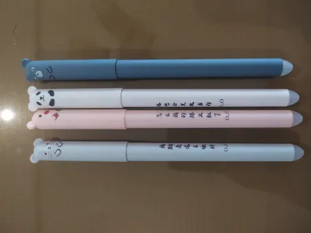 خودکار مدل عروسکی پاک کن دار مجموعه 4 عددی